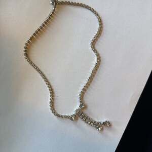 Vintage Byer Bros Pronged Clear Rhinestones Choker Necklace